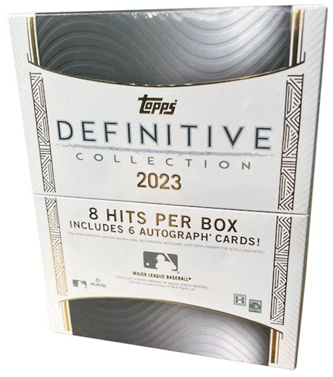 topps definitive 2023 box|2023 topps definitive release date.